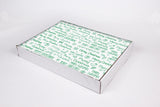 Mantel papel 30x40cm Blanco Deco. Merry Christmas (Tinta Verde), Estuche de 500uds