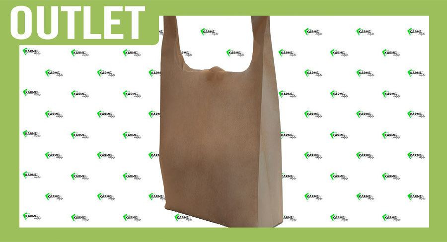 ; Bolsa Camiseta Novotex 33+14x60cm 50gr. Beig Natural 300 uds.