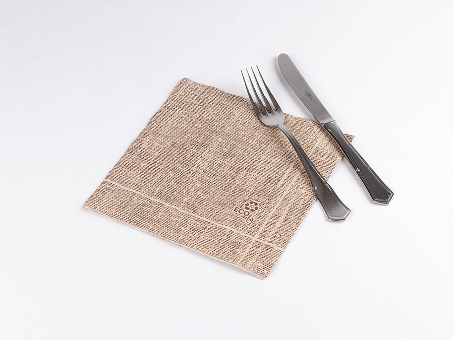 Servilleta 40x40 PP Eco Nature 600ud Arpillera