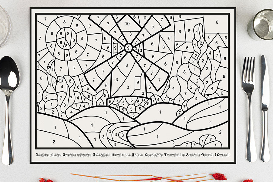 Papier pour cheminée 28 x 40,5 cm 80 g Deco. Molino Impression Offset 500 unités