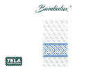 Servilleta Bambulux 48x48cm Pleg. 1/8 Deco. Square Azul, 300uds