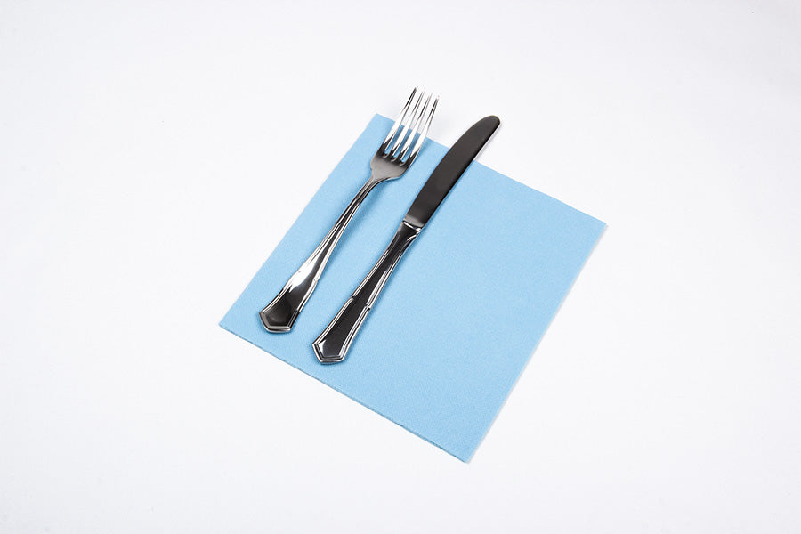 Servilleta Punta Punta 40x40cm Celeste, 50uds 24paq
