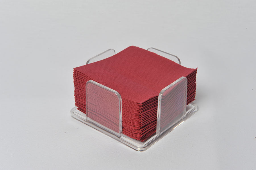 Servilletas 20x20 Punta-Punta 100ud. 30pq. Rojo