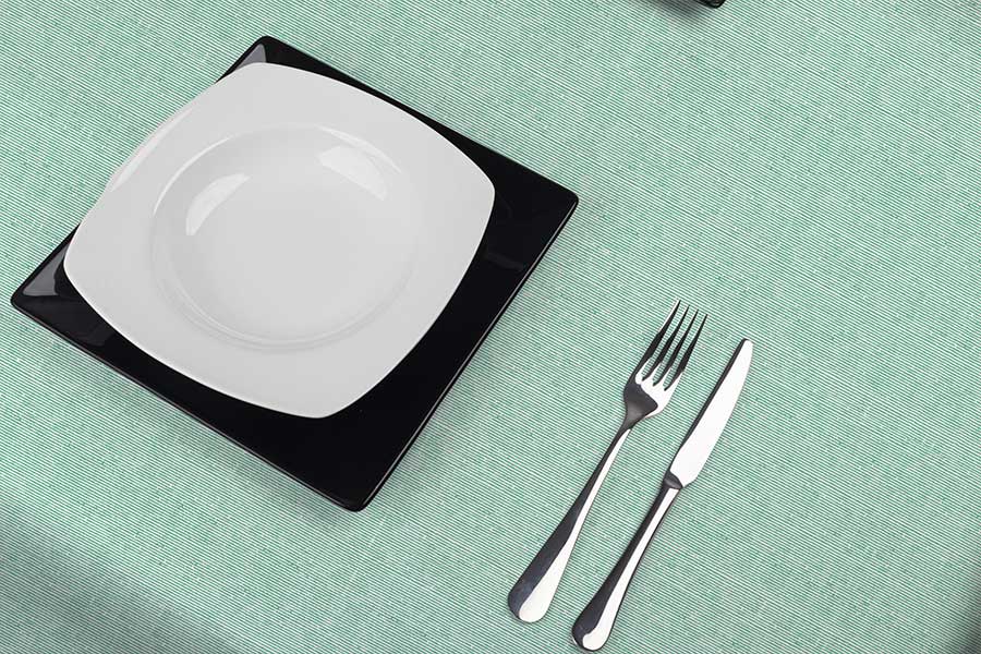 Tablecloth Air Soft 100x100 Dob 1/8 100 units Deco. Capri Marine Water