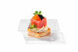 Miniatura Plato Cuadrado Transp. PS