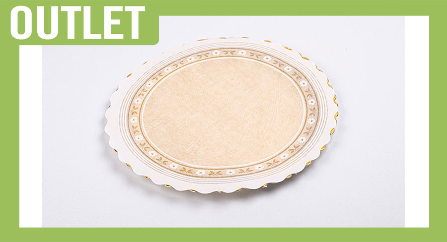 ; Rodales Parafinados Blancos 32cm 100 uds