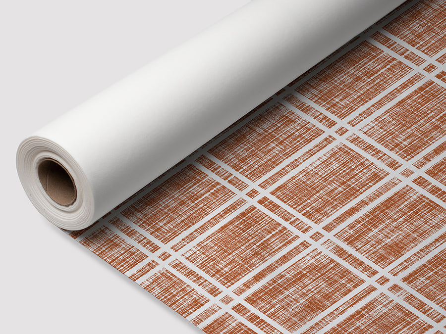 Bambulux Tablecloth Roll 1x25m White Deco. Menorca Terra