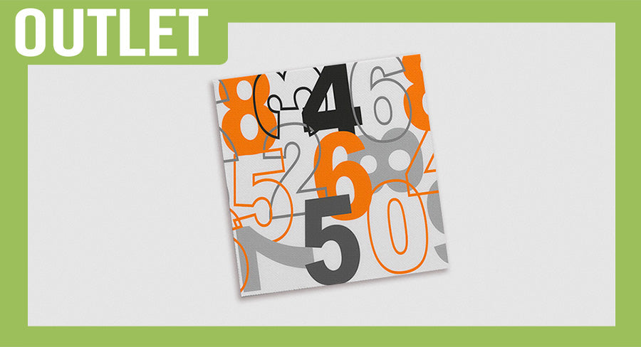 ; Servilleta Air Soft 40x40cm Deco. Números, 600uds