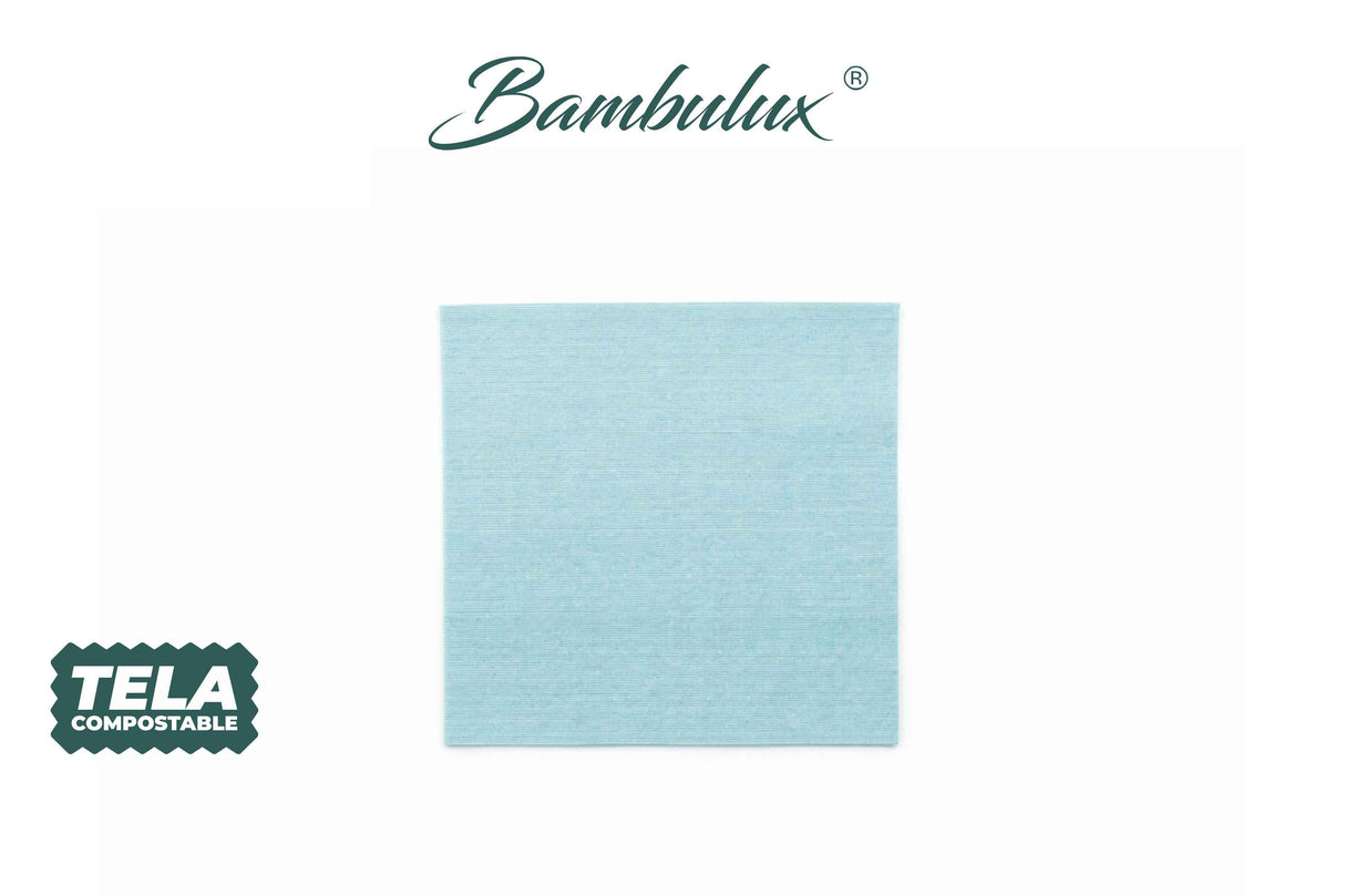 Servilleta Bambulux 40x40cm Deco. Capri Agua Marina, 480uds