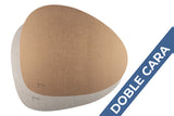 Mantel Polipiel Ovalado 37x43cm Plata-Oro (12pq x 12uds)