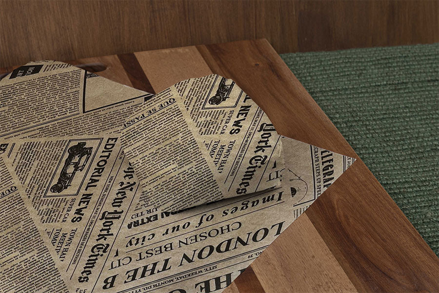 Formato Papel Antigrasa Natural 30x30cm 35g Prensa, 3.000uds (Fast Food)