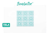 Servilleta Bambutex 40x40cm Deco. Azulejo Agua Marina, 600uds