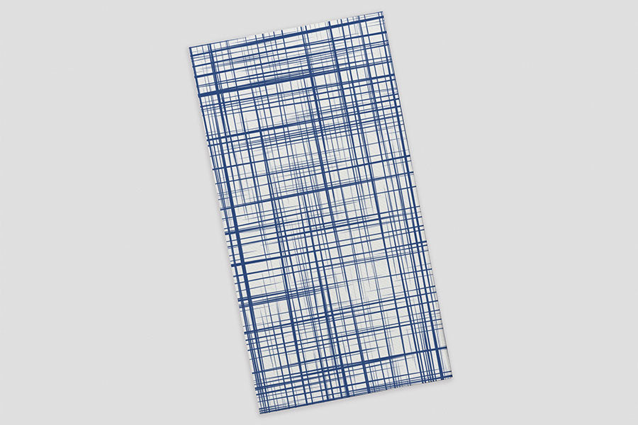 Serv. 30x40 PP 1200 unités Déco. Urbain Bleu