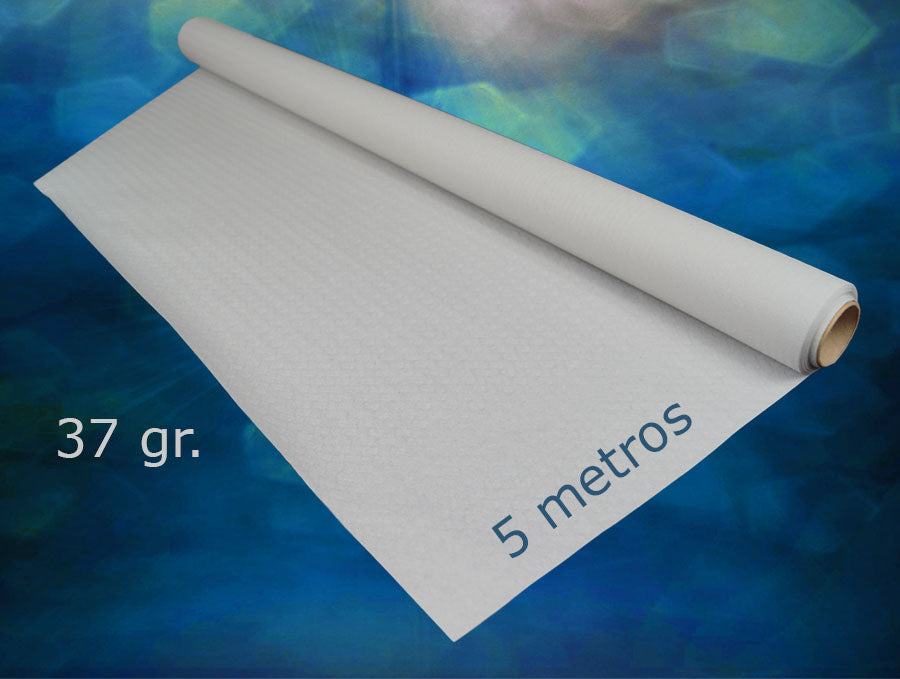 Rollo mantel papel blanco 1x5m 37gr 32 uds.
