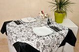 White Paper Tablecloth 120x120 300u Deco. Cashmere (Shrink-wrapped with EAN code)