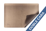 Mantel Polipiel 30x43cm Marrón-Oro (12pq x 12uds)