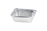 Envase Aluminio Rectangular 470ml, 12pq x 100uds