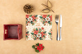 Servilleta Bambulux Imp. Digital 40x40cm Deco. Merry Christmas, 50uds