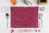 Startex 30x40cm Burgundy Decorative Funky Cut Tablecloth