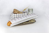 Bolsa Papel 9+5x58cm 40gr Blanco Deco. Espigas, 1.000uds