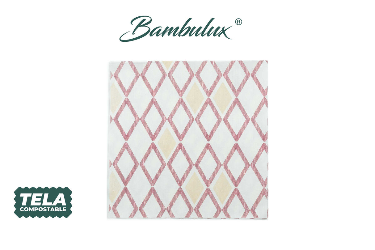 Servir. Bambulux 48x48cm 240ud Déco Tresmall Bordeaux