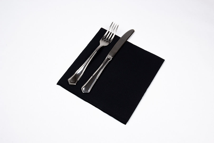 Servilleta 40x40 Punta Punta 50ud. 24paq. Negro