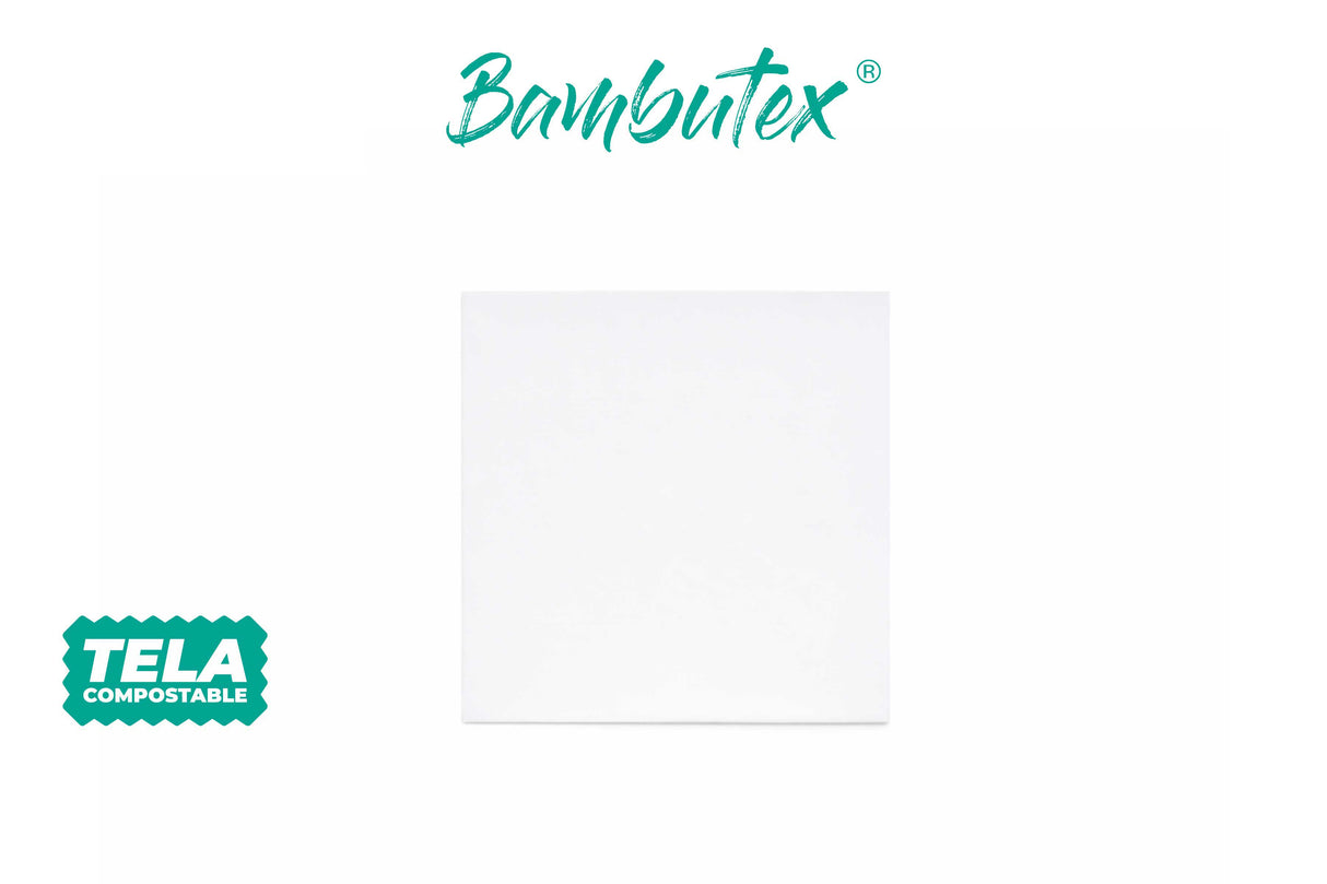 Serv. Bambutex 40x40 600 unités. Blanc