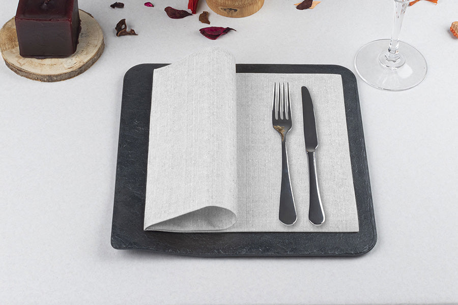 Servilleta Bambutex 48x48cm Deco. Capri Gris, 300uds