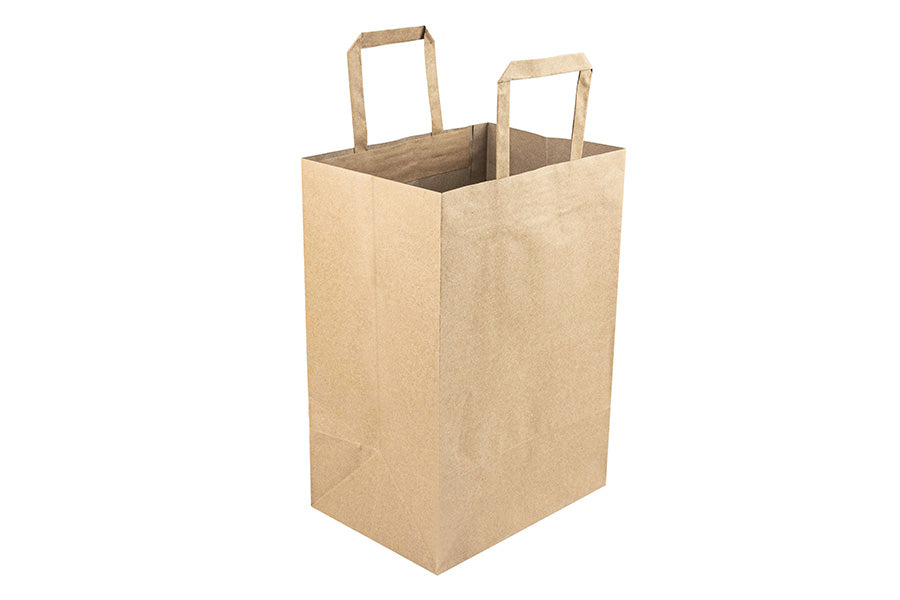 Bolsa Asa Plana Kraft 100g 24+17x34cm 250uds