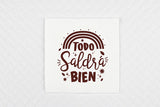 Servilletas 20x20 Micropunto 1 Capa Blanca Deco. Frases
