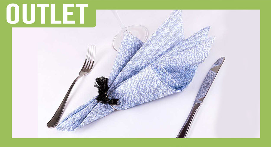 ; Servilleta Bambutex 50x50cm Deco. Esparta Azul Imp. 2 Caras, 200uds