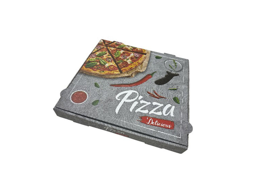Caja Cartón Pizza 33x33cm Mod. "Delis", 100ud.