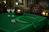 Mantel Tela Raso Satén 150x150cm Color Verde (50% Poliéster / 50% Algodón)