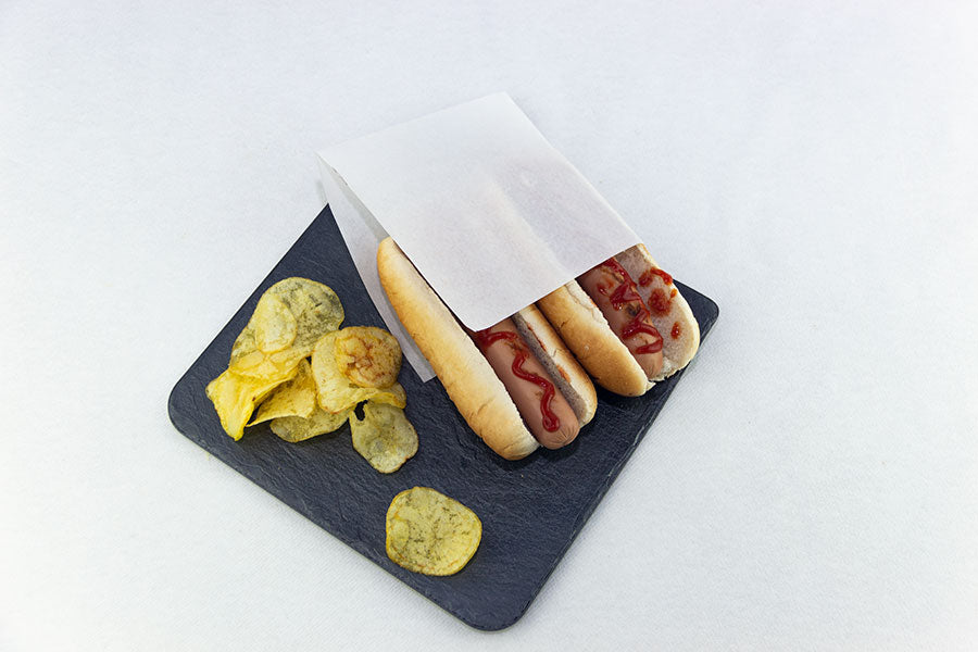 Greaseproof Paper Bags, 15x15cm, 35g, White, 3,000 pcs. (Open on Both Sides)