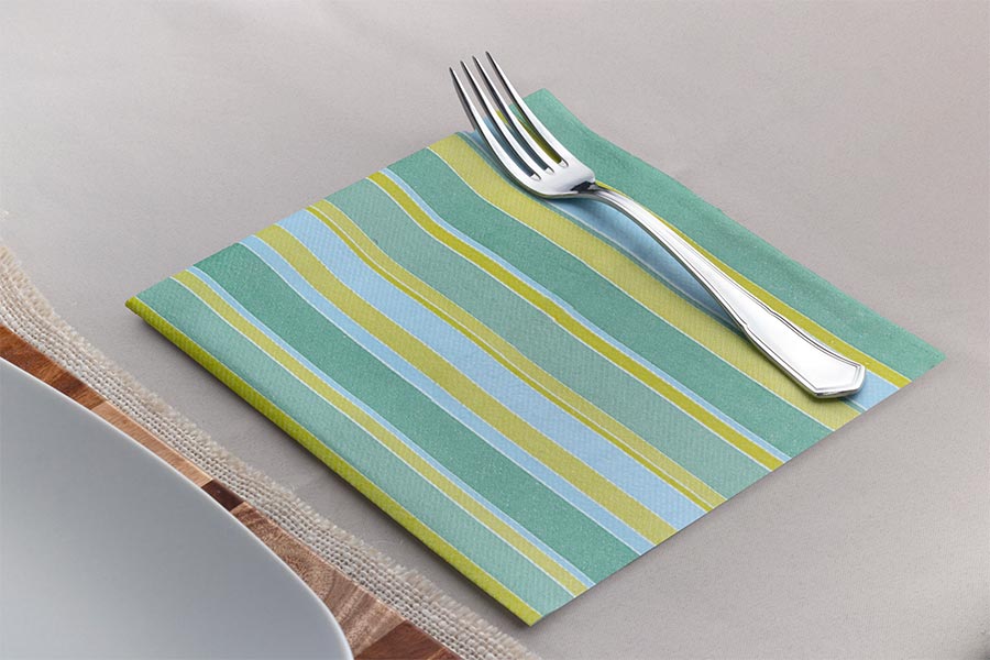 Servilleta Air Soft 40x40cm Deco. Linde Verde, 600uds