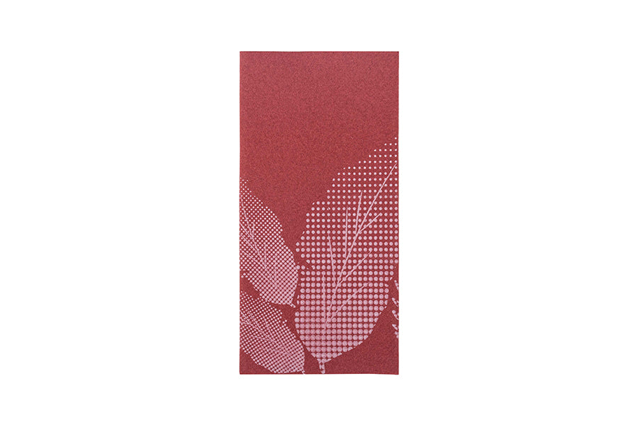 Servilleta Air Soft 40x40cm Pleg. 1/8 Burdeos Deco. Otoño, 480uds