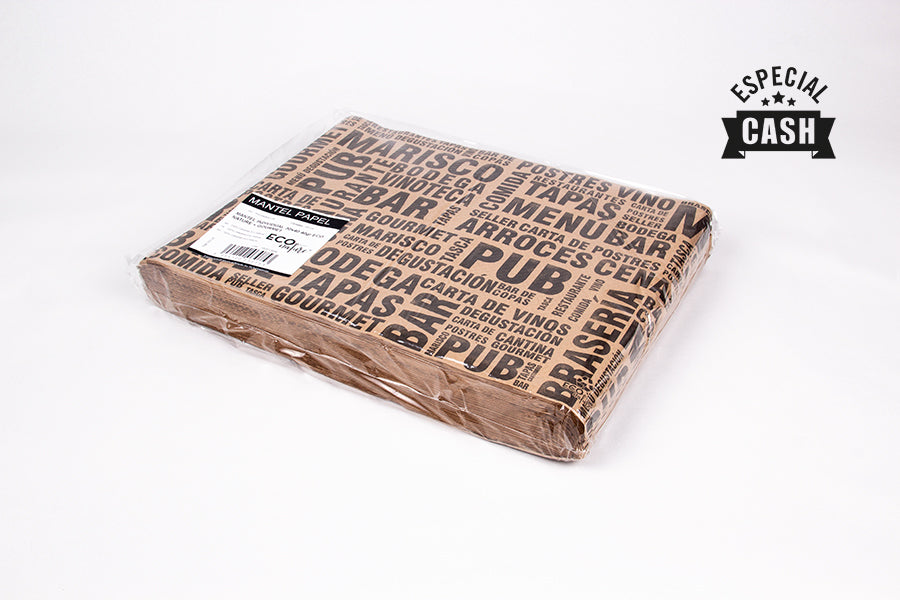 Papier pour cheminée 30 x 40 cm Éco Nature 40 g Déco Gourmet 1 000 unités (2 x 500 unités)