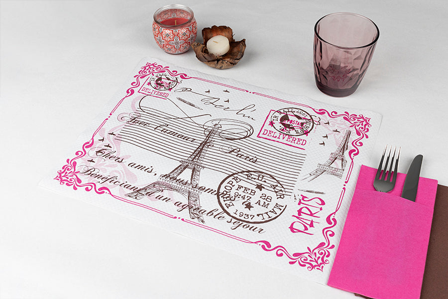 Mantel papel 30x40 Blanco 40gr E Deco. Paris 1.000uds (2x500)