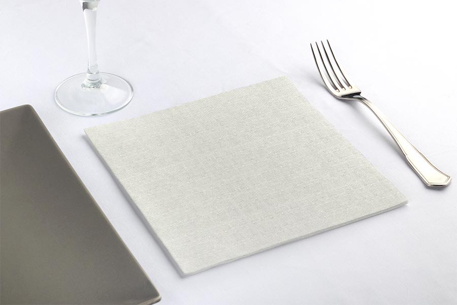 Serv. Air Soft 40x40 600 unités. Déco. Capri Gris