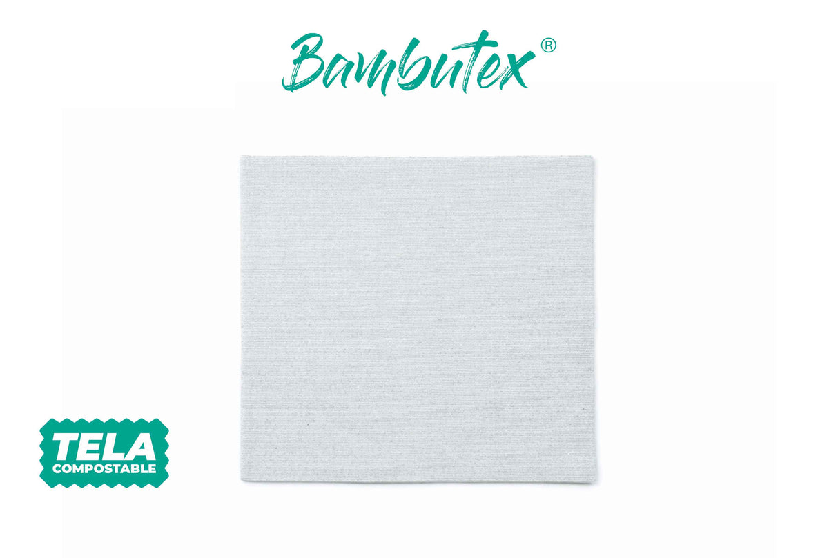 Serv. Bambutex 48x48 300 unités. Blanc Déco. Capri Gris