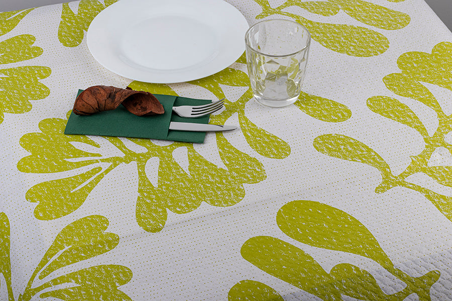 White Paper Tablecloth 100x100 400u Deco. Carrasca VE (Shrink-wrapped and coded)