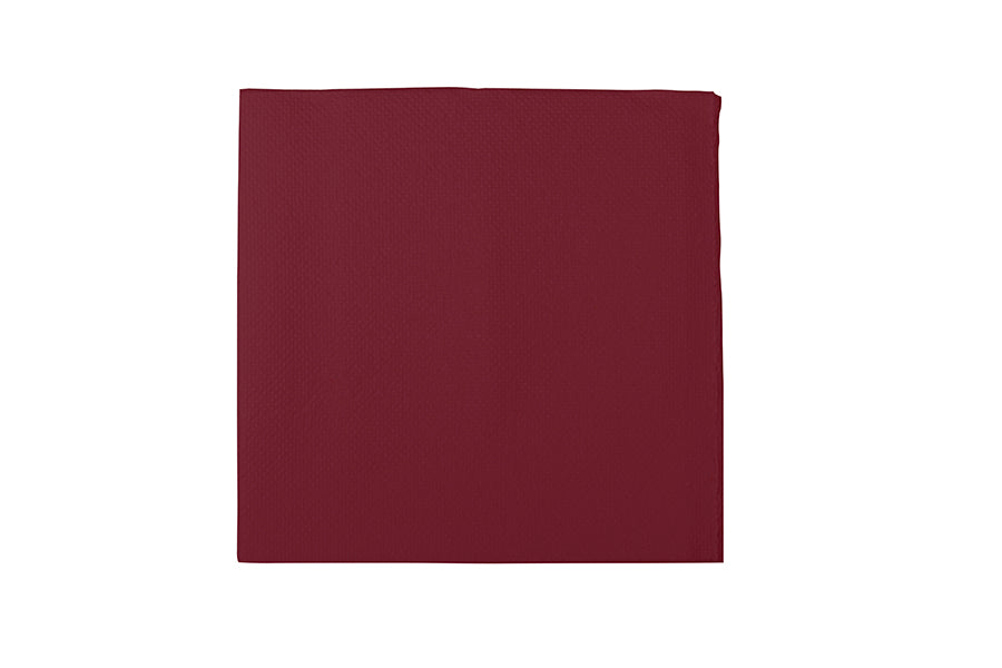 Servilleta 25x25 Punta Punta 50ud. 28 paquets. Bordeaux