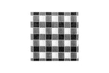 Serv. 20x20 PP 100 unités. 30pq Blanc Déco Vichy Noir 