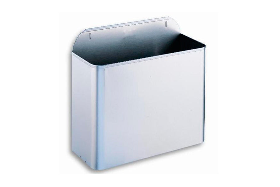 ; 10-litre rectangular waste bin, satin-finish 304 stainless steel, PP10RS