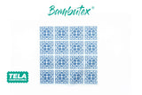 Servilleta Bambutex 48x48cm Deco. Azulejo Azul, 300uds