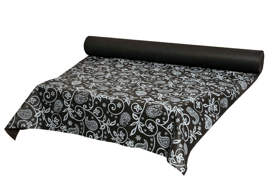 Rollo Mantel Novotex 1,20x50m Prec. 40cm Negro Deco. Cachemir