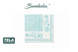 Servilleta Bambulux 40x40cm Deco. Venecia Agua Marina, 480uds