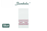 Servilleta Bambulux 48x48cm Pleg. 1/8 Deco. Delfos Burdeos, 300uds
