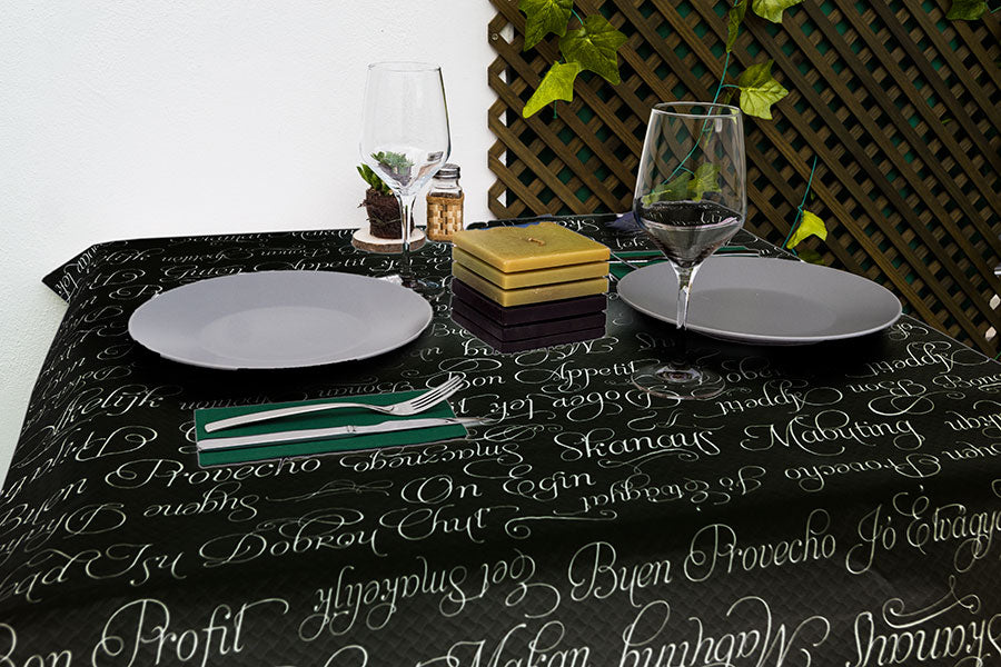 Nappe Novotex Noire 100x100 150 unités Déco. 