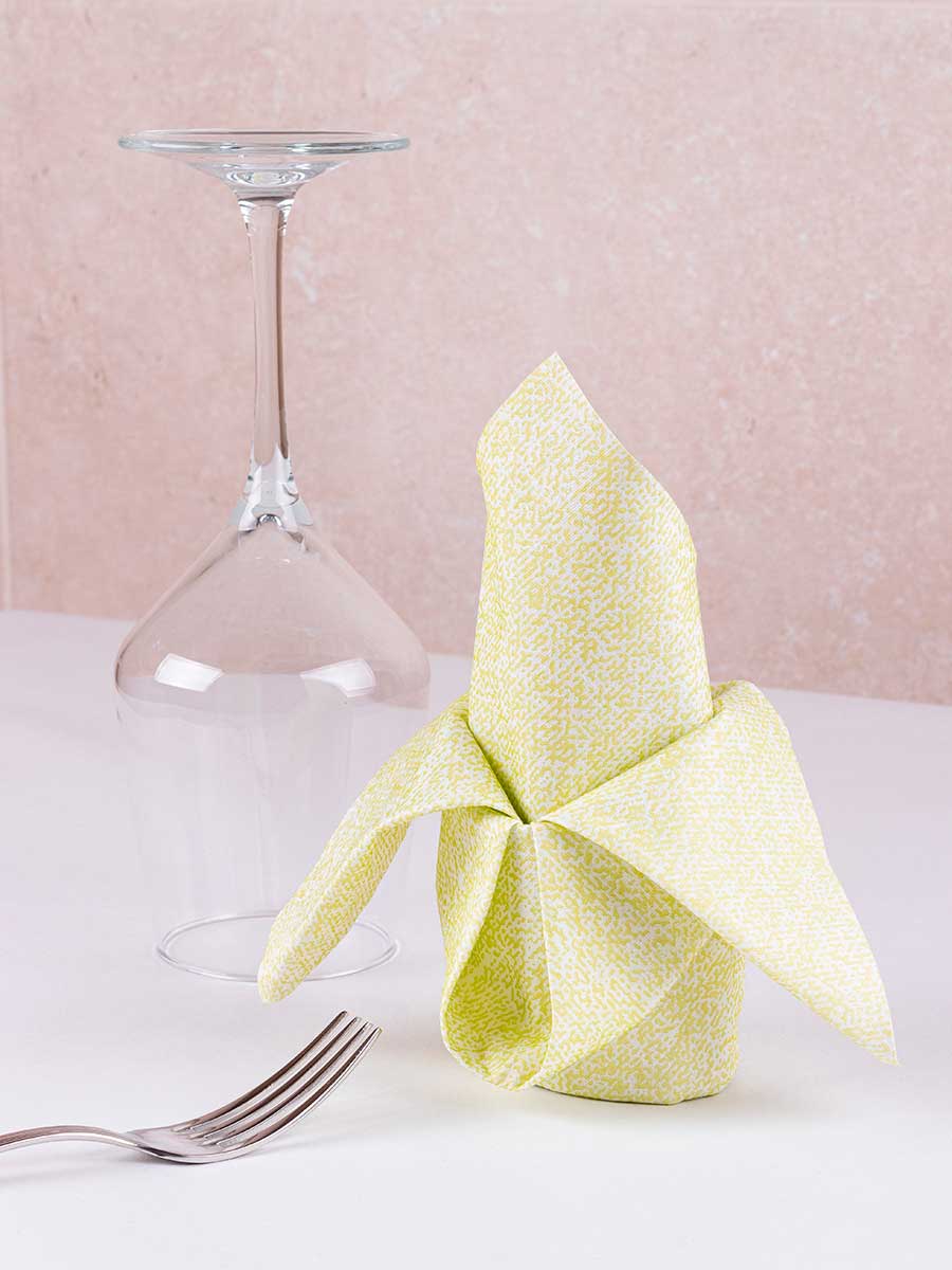 ; Serv. Bambutex 50x50 200 units Deco Esparta Pistachio Printed on both sides